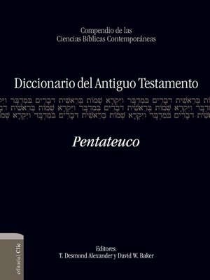cover image of Diccionario del A.T. Pentateuco